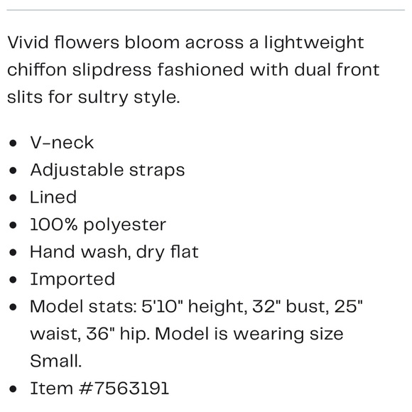 Betsy Johnson Addison floral slipdress - Picture 4 of 6